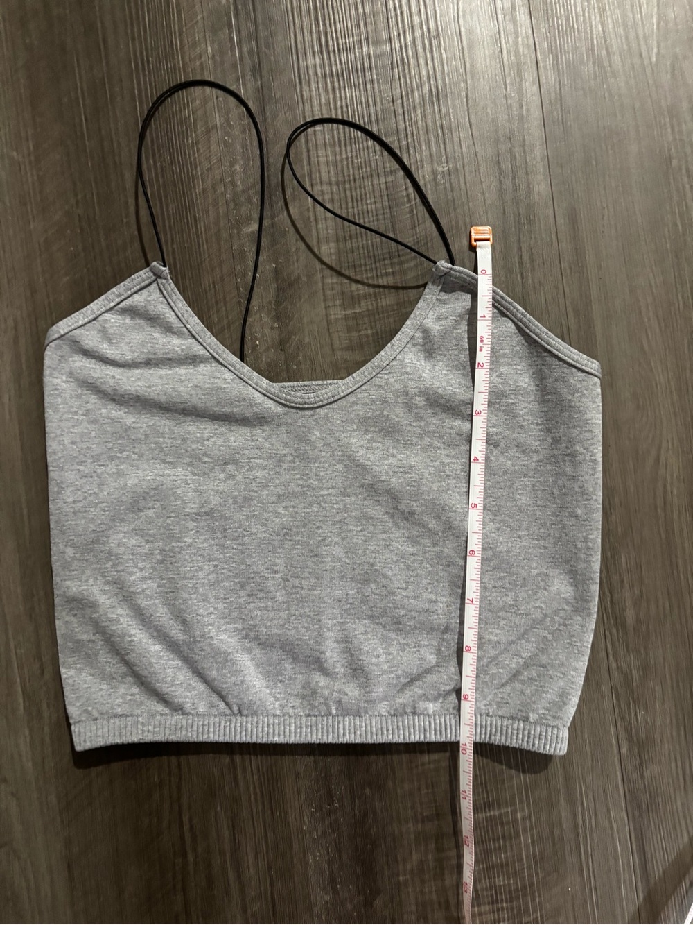 Free People Grey Knit Cami with Black Straps - Picture 2 of 4